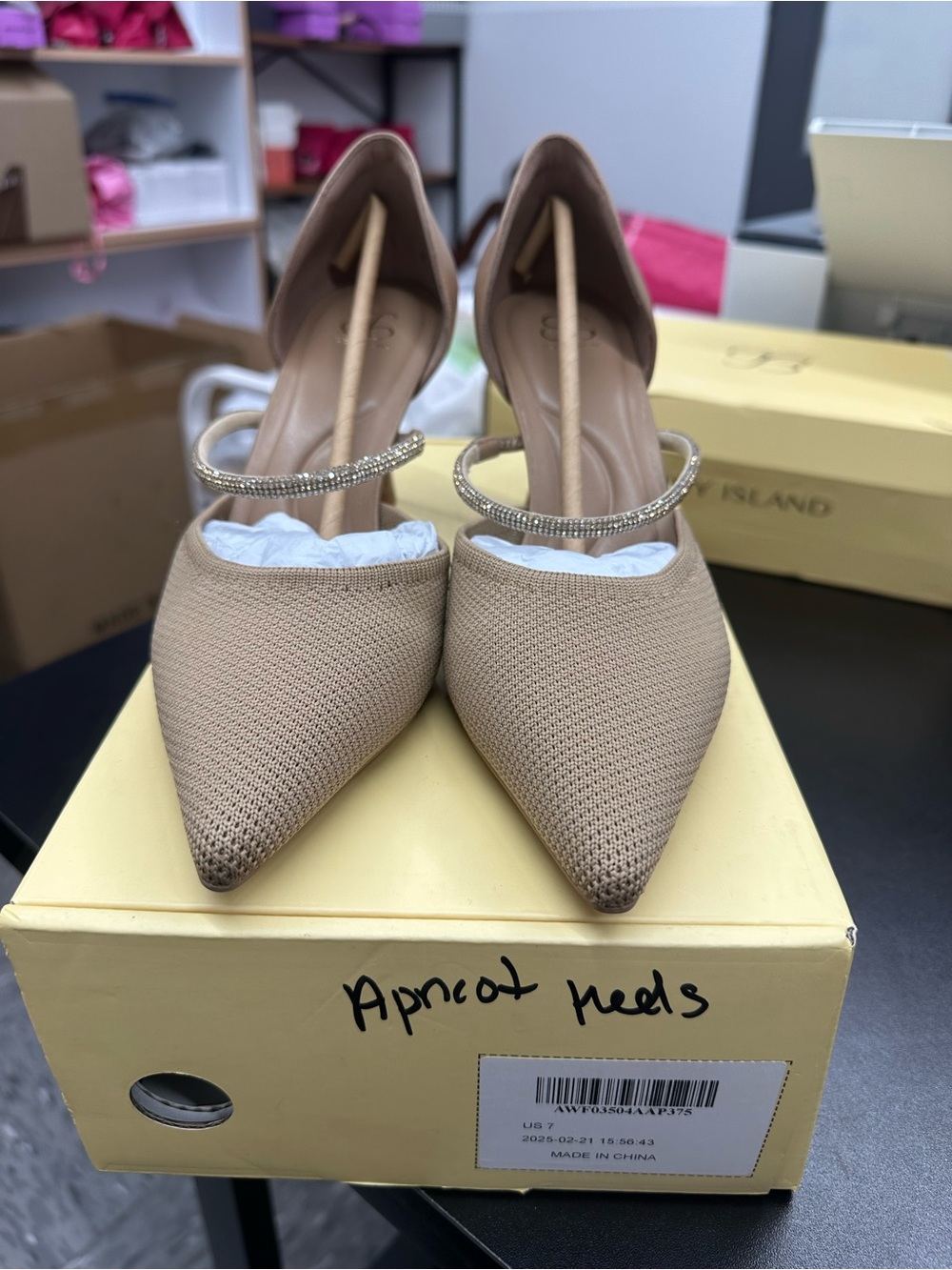 COSYISLAND apricot heels